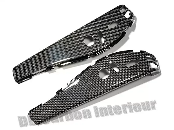 DB Carbon Cover/Plate Behind Seat Adjusting Switches R + L (3 Switches Version) Porsche 997.2 Carrera 2009-2011 - 259CA2-0002