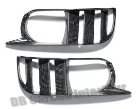 DB Carbon Exhaust Surrounds Rear Bumper R + L Porsche 997 GT2 2007-2009
