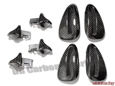 DB Carbon 4x Seat Release Handles Complete w/Frames Porsche 987.2 Boxster | Boxster S 2009-2012 - 328BO2-0002