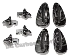 DB Carbon 4x Seat Release Handles Complete w/Frames Porsche 987.2 Spyder 2010-2012