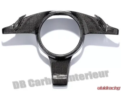 DB Carbon Cover on Steering Wheel/Surround for Airbag w/Tiptronic Switches R + L Porsche 981 Cayman | Cayman S | Cayman GTS 2014-2016 - 334CAY3-0001