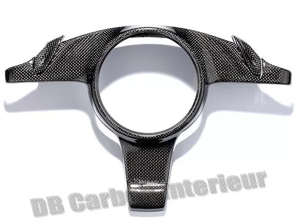 DB Carbon Cover on Steering Wheel/Surround for Airbag w/Tiptronic Switches R + L Porsche 997.2 Targa 2009-2011 - 334TA2-0001