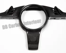 DB Carbon Cover on Steering Wheel/Surround for Airbag w/Tiptronic Switches R + L Multifunction Porsche 987.2 Boxster | Boxster S 2009-2012