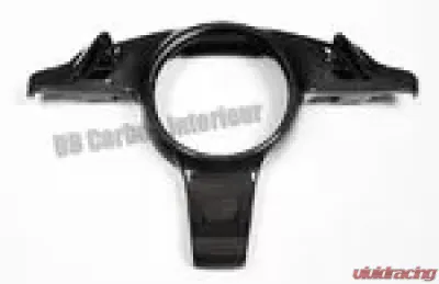 DB Carbon Cover on Steering Wheel/Surround for Airbag w/Tiptronic Switches R + L Multifunction Porsche 981 Cayman | Cayman S | Cayman GTS 2014-2016 - 418CAY3-0002