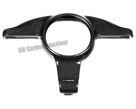 DB Carbon Cover on Steering Wheel/Surround for Airbag, for Manual Transmission Porsche 987.2 Boxster | Boxster S 2009-2012