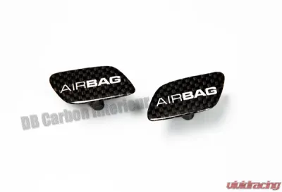 DB Carbon Airbag Emblem Door Panel R + L Porsche 987.2 Spyder 2010-2012 - 737SY-0001