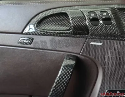 DB Carbon Airbag Emblem Door Panel R + L Porsche 987.2 Spyder 2010-2012 - 737SY-0001