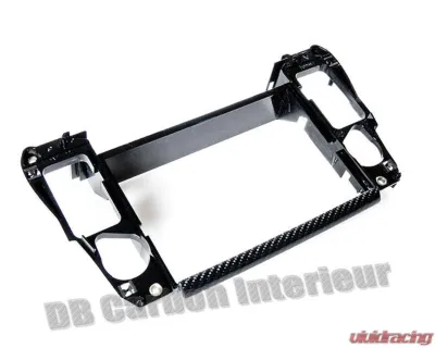 DB Carbon 106e-0001 Holder/Support for the Upper Center Console Onepart - Carbon Black | Gloss Finish Porsche 996 Turbo 2001-2005 - 106e-0001