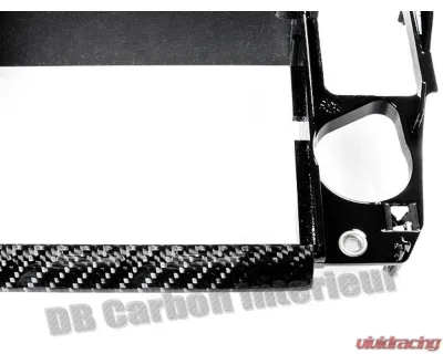 DB Carbon 106e-0001 Holder/Support for the Upper Center Console Onepart - Carbon Black | Gloss Finish Porsche 996 Turbo 2001-2005 - 106e-0001