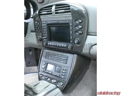 DB Carbon 106e-0002 Holder/Support for the Upper Center Console Onepart - Carbon Black | Matte Finish Porsche 996 Turbo 2001-2005 - 106e-0002