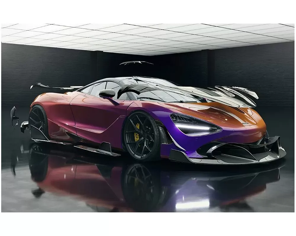 Ryft Carbon Fiber Front Aero Lip McLaren 720S - RCF-MACL-720-01-TC