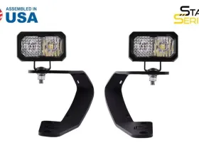 Diode Dynamics C2 2.0 LED Ditch Light Kit Sport White Combo/Driving Toyota 4Runner 2010-2024