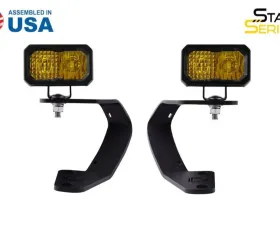 Diode Dynamics C2 2.0 Pro Yellow Combo LED Ditch Light Kit Toyota 4Runner 2010-2024