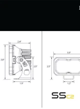 Diode Dynamics C2 2.0 LED Ditch Light Kit Sport White Combo/Driving Toyota 4Runner 2010-2024                                     - DD6750 - Image 4