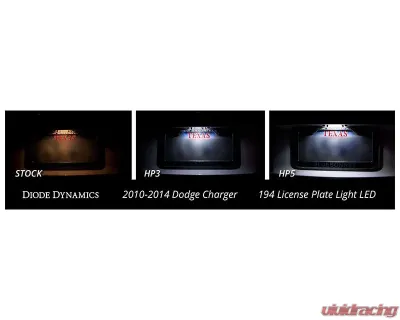Diode Dynamics 194 HPS LED Natural White Short (SINGLE) Dodge Charger 2010-2014 - DD0335S