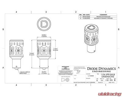 Diode Dynamics 1156 XPR LED Cool White (PAIR) - DD0369P