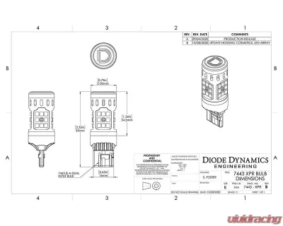 Diode Dynamics 7443 XPR LED Cool White (SINGLE) - DD0386S