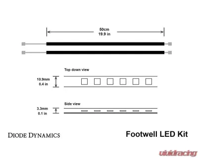 Diode Dynamics Blue LED Footwell Kit (FOUR) - DD0446