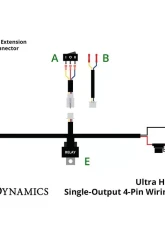 Diode Dynamics Ultra Heavy Duty Single Output 4-pin Wiring Harness                                     - DD4123 - Image 6