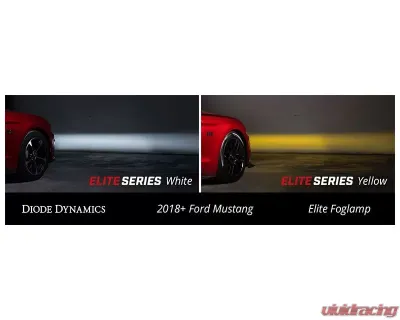 Diode Dynamics Elite Series Combination Fog Lamp Cool White (Pair) Ford Mustang 2018-2023 - DD5132