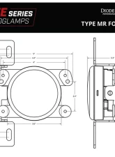 Diode Dynamics Elite Foglamp Type MR Yellow (PAIR) Jeep Wrangler | Gladiator 2007-2022                                     - DD5164P - Image 5