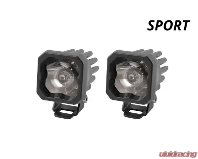 Diode Dynamics Stage Series C1 LED Pod Sport White Spot Standard ABL (PAIR) - DD6450P