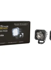 Diode Dynamics Stage Series C1 LED Pod Pro White Flood Standard RBL (PAIR)                                     - DD6461P - Image 5