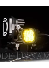 Diode Dynamics Stage Series C1 LED Pod Pro Yellow Flood Standard ABL (SINGLE)                                     - DD6463S - Image 4