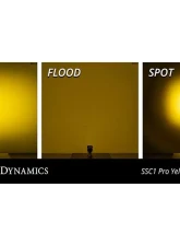 Diode Dynamics Stage Series C1 LED Pod Pro Yellow Flood Standard ABL (SINGLE)                                     - DD6463S - Image 9