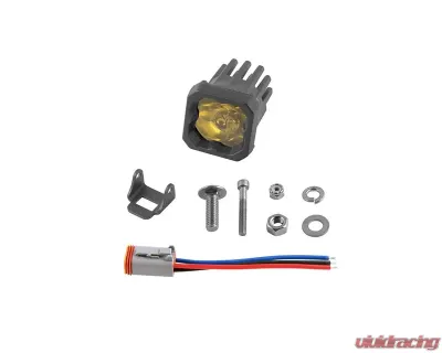 Diode Dynamics Stage Series C1 LED Pod Pro Yellow Flood Standard ABL (SINGLE) - DD6463S