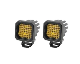 Diode Dynamics Stage Series C1 LED Pod Pro Yellow Wide Standard ABL (PAIR)