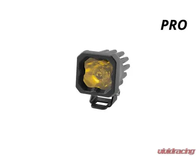 Diode Dynamics Stage Series C1 LED Pod Pro Yellow Flood Standard ABL (SINGLE) - DD6463S