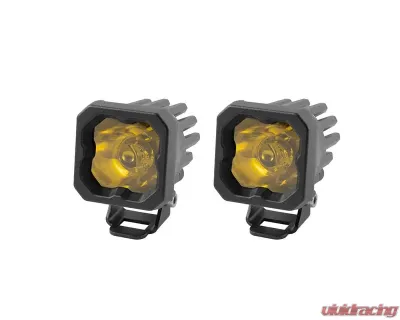 Diode Dynamics Stage Series C1 LED Pod Pro Yellow Spot Standard ABL (PAIR) - DD6468P