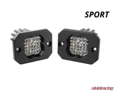 Diode Dynamics Stage Series C1 LED Pod Sport White Flood Flush ABL (PAIR) - DD6470P