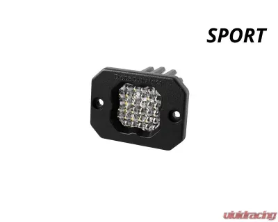 Diode Dynamics Stage Series C1 LED Pod Sport White Flood Flush RBL (SINGLE) - DD6471S