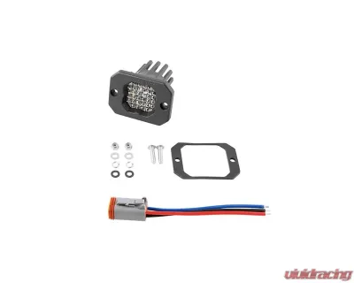 Diode Dynamics Stage Series C1 LED Pod Pro White Flood Flush RBL (SINGLE) - DD6476S