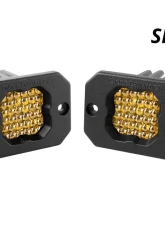 Diode Dynamics Stage Series C1 LED Pod Sport Yellow Flood Flush ABL (PAIR)                                     - DD6473P - Image 2