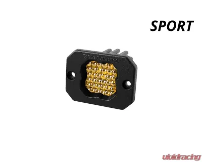 Diode Dynamics Stage Series C1 LED Pod Sport Yellow Flood Flush ABL (SINGLE) - DD6473S
