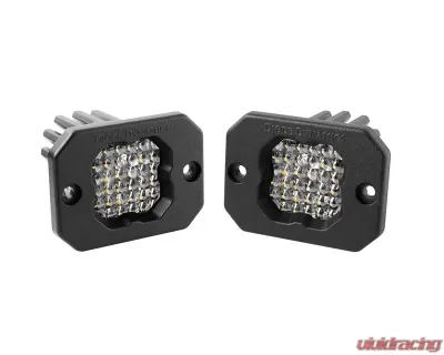 Diode Dynamics Stage Series C1 LED Pod Pro White Flood Flush ABL (PAIR) - DD6475P