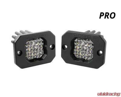 Diode Dynamics Stage Series C1 LED Pod Pro White Flood Flush ABL (PAIR) - DD6475P