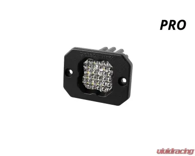 Diode Dynamics Stage Series C1 LED Pod Pro White Flood Flush RBL (SINGLE) - DD6476S