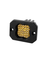 Diode Dynamics Stage Series C1 LED Pod Pro Yellow Flood Flush ABL (SINGLE)                                     - DD6478S - Image 2