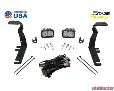 Diode Dynamics Stage Series 2" LED Ditch Light Kit Pro White Combo Ford F-150  | Raptor 2015-2020 - DD6573