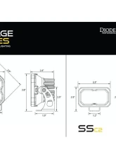 Diode Dynamics Stage Series 2" LED Ditch Light Kit Pro White Combo Ford F-150  | Raptor 2015-2020                                     - DD6573 - Image 12