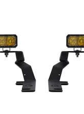 Diode Dynamics Stage Series 2" LED Ditch Light Kit Pro Yellow Combo Ford F-150  | Raptor 2015-2020                                     - DD6574 - Image 12