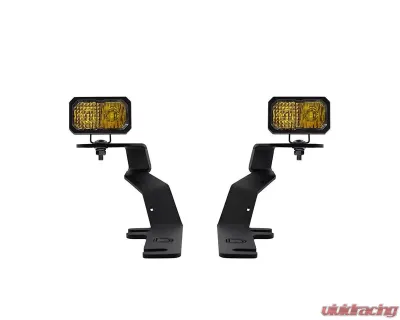 Diode Dynamics Stage Series 2" LED Ditch Light Kit Pro Yellow Combo Ford F-150  | Raptor 2015-2020 - DD6574