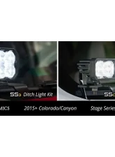 Diode Dynamics Ditch Light Brackets Chevrolet Colorado | GMC Canyon 2015-2021                                     - DD6645 - Image 5