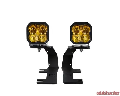 Diode Dynamics SS3 LED Ditch Light Kit Sport Yellow Combo Chevrolet Silverado | GMC Sierra 2014-2019 - DD6656