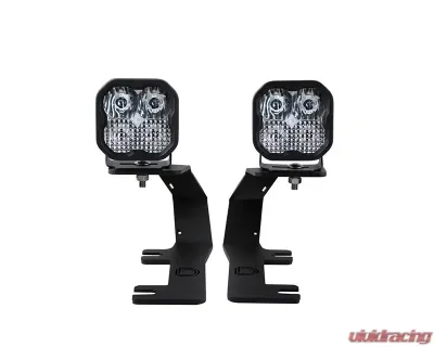 Diode Dynamics SS3 LED Ditch Light Kit Pro White Combo Chevrolet Silverado | GMC Sierra 2014-2019 - DD6657