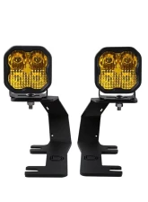 Diode Dynamics SS3 LED Ditch Light Kit Pro Yellow Combo Chevrolet Silverado | GMC Sierra 2014-2019                                     - DD6658 - Image 10